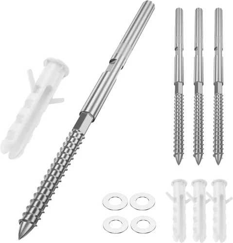 Miniatura 7 de Soportes de soporte ocultos para estante flotante (6 piezas) y accesorios de acero para la instalación, con guía de taladro, soportes ocultos