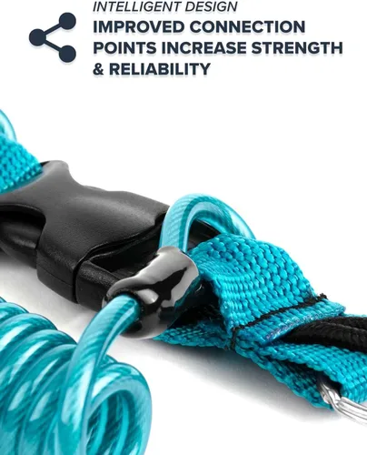 Miniatura 2 de Rogue Endeavor® Bobina rápida para buceo y pesca, clips de acero inoxidable de 3.25 pulgadas, hebilla de liberación rápida, cordón de núcleo