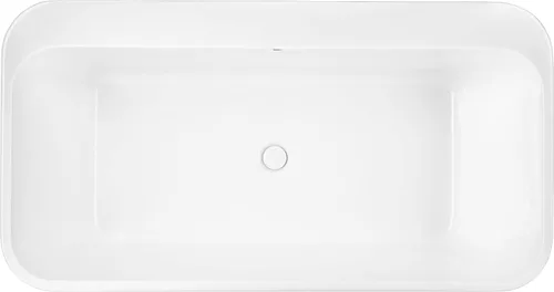 Miniatura 6 de PROFLO PFFSR5931 Borealis - Tina de remojo acrílica de 59 pulgadas con drenaje central, conjunto de drenaje y desbordamiento, color blanco