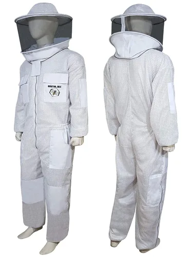 Miniatura 9 de Brutul Bee - Traje ventilado ultraligero de 3 capas con velo redondo (KHAKI, 5XL), Caqui