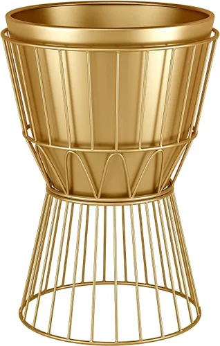 Miniatura 9 de Soporte de metal para plantas con maceta de 12 pulgadas – Soporte decorativo de metal para plantas de interior, soporte dorado para plantas moderno
