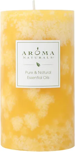 Miniatura 23 de Aroma Naturals Vela de Pilar Perfumada con Aceite Esencial de Naranja, Clavo y Canela, Peace Pearl, 2.5 pulgadas x 4 pulgadas