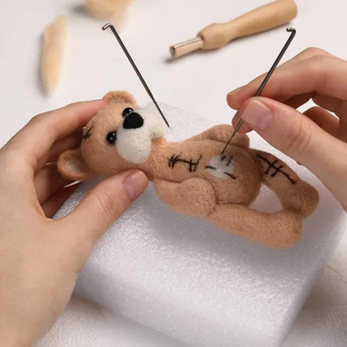 Miniatura 2 de Relleno de lana orgánica natural para animales de peluche, relleno de lana hipoalergénico de primera calidad para almohadas, cojines, fieltro