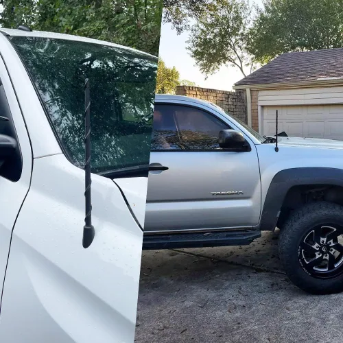 Miniatura 3 de Antena corta para Toyota Tundra 2000-2021 Tacoma FJ Crusier 1995-2015, antena de repuesto de 7 pulgadas en espiral de goma flexible Tundra Tacoma