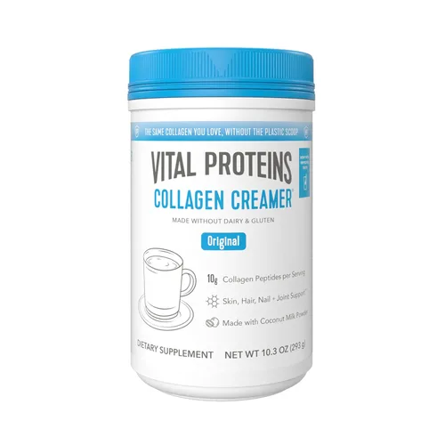 Vital Proteins - Péptidos de colágeno en polvo - Crema de café original para el apoyo del cabello, la piel y las uñas, 10.3 Oz