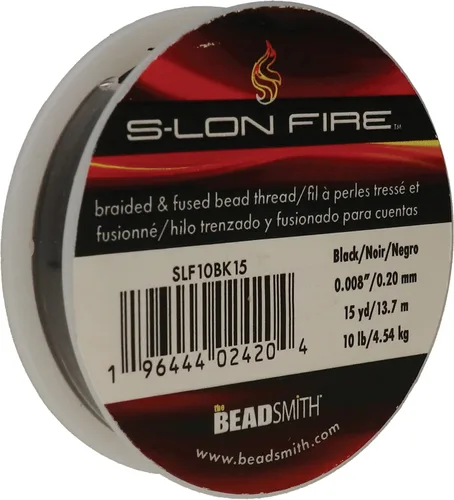 Miniatura 14 de The Beadsmith S-Lon Fire - Hilo de cuentas trenzado y fundido - Prueba de 6 libras, diámetro de 0.006 pulgadas/0.006 in, carrete de 50 yardas