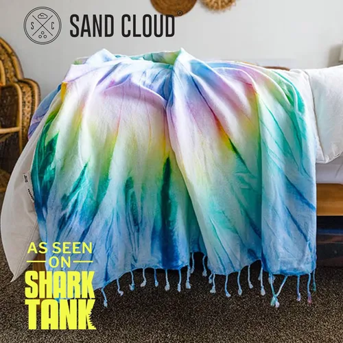 Miniatura 5 de Sand Cloud Toalla de playa turca extragrande - Sin arena - 100% hilo de algodón turco orgánico - Toalla de secado rápido para playa, manta de picnic