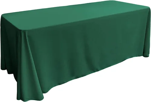Miniatura 191 de LA Linen Mantel rectangular lavable de popelín de poliéster, resistente a las manchas y a las arrugas, cubierta de mesa 60x84, mantel de tela