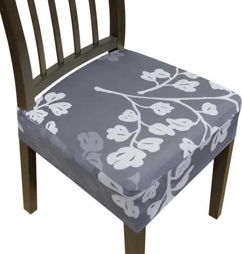 Miniatura 32 de Juego de 4 fundas elásticas para sillas de comedor, fundas para sillas de comedor, fundas para sillas de cocina, fundas de asiento extraíbles y Beige