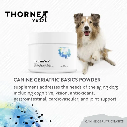 Miniatura 3 de ThorneVET Canine Geriatric Basics - Fórmula multivitamínica/polvo mineral para perros mayores que apoya la cognición, articulaciones y ojos