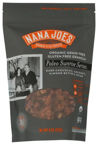 Miniatura 15 de Nana Joes Granola Serie Paleo Arándano, mantequilla de almendras y nuez Hecho a mano sin gluten, vegano, saludable, orgánico, a base de plantas