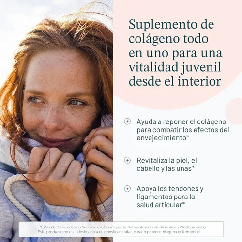Miniatura 3 de Youtheory Colágeno + biotina - Suplemento avanzado de colágeno - con péptidos hidrolizados, vitamina C y vitamina B - Apoya el crecimiento