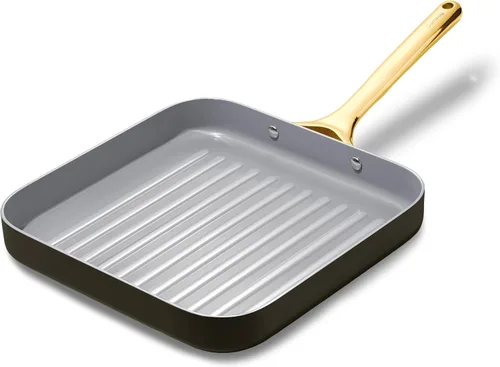 Miniatura 12 de Caraway - Parrilla cuadrada de 11" - Parrilla antiadherente con revestimiento cerámico - No tóxico, sin PTFE ni PFOA - Apto para horno y compatible