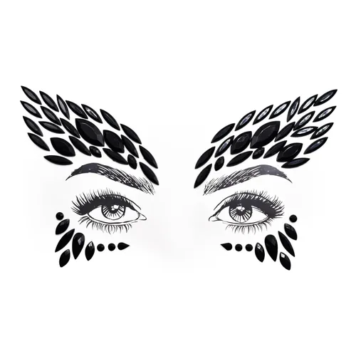 Joyas de Halloween Cospaly Face Jewels Vampire Blood Costume Festival Face Gems Stick on Rhinestone Tattoo Stickers Pasties Autoadhesivo Tatuajes