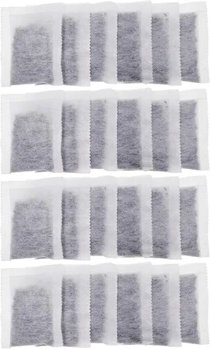 Paquete de 24 filtros destiladores de carbón activado de repuesto, bolsas de filtro de carbón activado con cáscara de coco, compatibles con Megahome