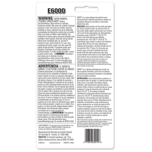 Miniatura 2 de E6000 230010 Adhesivo para manualidades, 3.7 onzas líquidas
