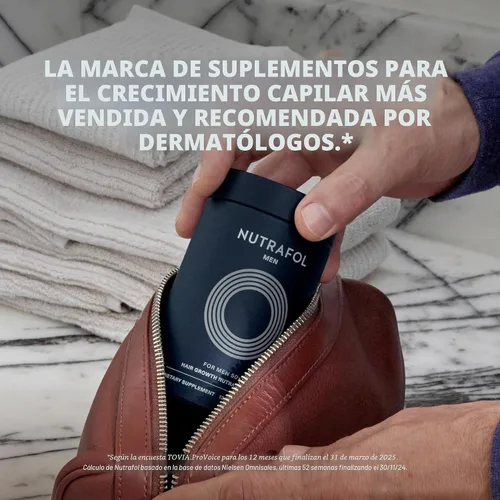 Miniatura 3 de Nutrafol Suplementos para el crecimiento del cabello para hombres de más de 50 años, clínicamente probados para una cobertura visiblemente más