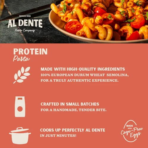 Miniatura 8 de Al Dente Carba-Nada Fettuccine de ajo asado, bajo en carbohidratos, alto en proteínas, apto para dieta cetogénica y de puntos, fideos de pasta
