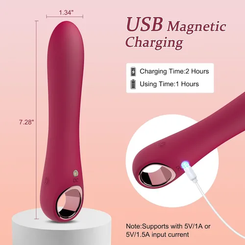 Miniatura 8 de Sex Toys - Consolador vibrador de punto G - Tuitionua - Juguetes de silicona ultrasuave para adultos con 10 modos de vibración, vibradores juguete