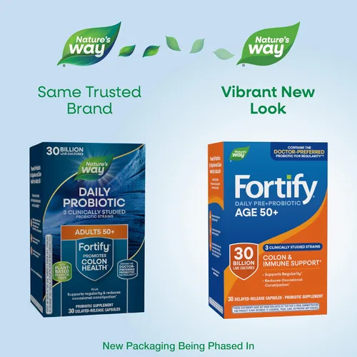 Miniatura 2 de Nature's Way Fortify Probiótico diario para hombres y mujeres de 50 años, 30 mil millones de cultivos vivos, colon, digestivo e inmunitario*