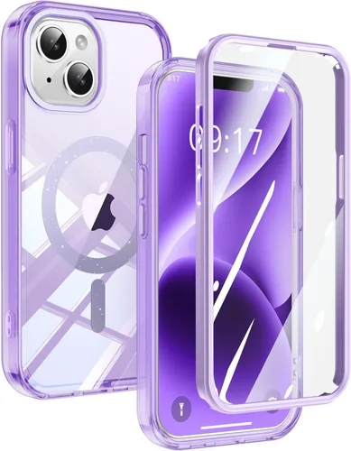 Miniatura 19 de Funda de privacidad para iPhone 17 Pro Max con soporte de 360° [protector de pantalla antiespía integrado] [anillo magnético] protección de cuerpo