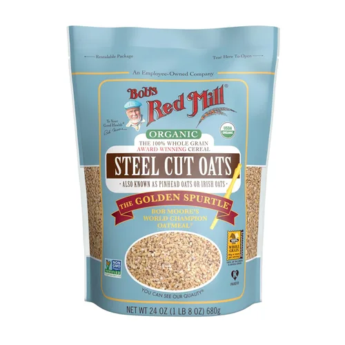 Miniatura 4 de Bob's Red Mill Avena cortada de acero orgánico, 24 onzas (paquete de 4)