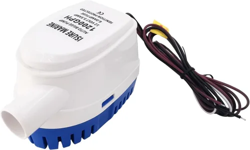 Miniatura 6 de ISURE MARINE Bomba de agua de sentina sumergible automática de 12 V Últimos estilos 1200 GPH Interruptor de flotador automático incorporado