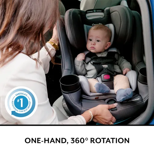 Miniatura 3 de Evenflo REO by Revolve360 - Asiento convertible giratorio para automóvil con funda de limpieza rápida, para bebés y niños pequeños, orientación