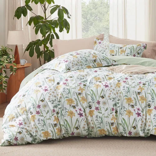 Miniatura 38 de Bedsure Funda de edredón tamaño Queen – Juego de funda de edredón reversible a cuadros con cierre de cremallera, juego de ropa de cama de 3 piezas