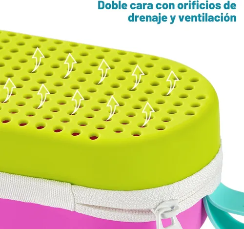 Miniatura 4 de Mgsarbny - Funda protectora de silicona para gafas de natación, con orificio de drenaje para gafas