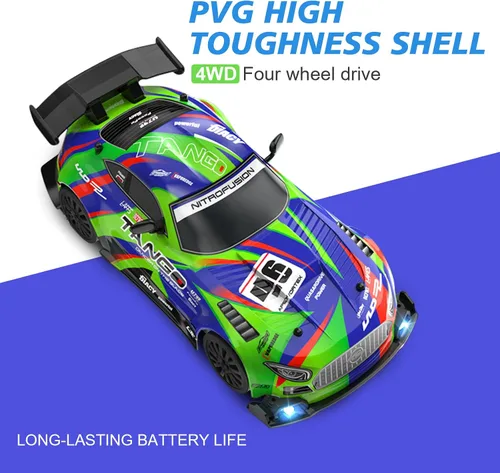 Miniatura 4 de Coche RC Drift para Coche de Juguete Eléctrico Juguetes de Coches de Carreras de Hobby con Controlador, 1:24 4WD Alta Velocidad Coches RC Drift