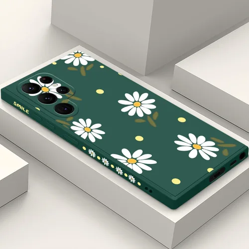 Miniatura 16 de LEECG para Samsung Galaxy S22 Plus, funda de silicona suave con diseños de flores de moda, protector contra caídas y antihuellas para Samsung S22