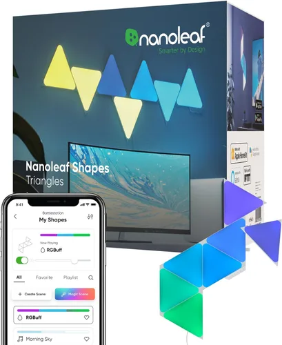 Miniatura 11 de Nanoleaf Shapes Hexagons Smarter KIT 7 Paneles - Multicolor