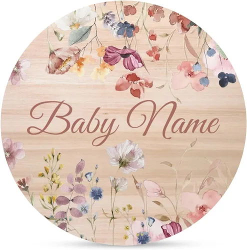 Miniatura 8 de Letrero de anuncio personalizado para recién nacido, letrero de anuncio de nombre de bebé para hospital, regalos de baby shower, para niñas recién