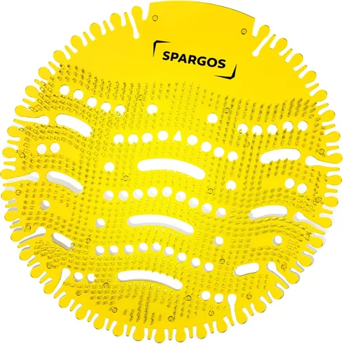 Miniatura 9 de Desodorizador de pantalla urinaria (paquete de 12) para tortas de orinal, protección contra salpicaduras para inodoro, para baño, oficina, estadios