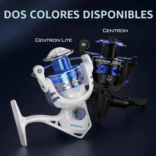 Miniatura 7 de KastKing Centron & Centron Lite Carretes Giratorios, Tamaño 500 es Perfecto para Pesca en Hielo, Hasta 17.5 lbs de Arrastre Máximo, Relación