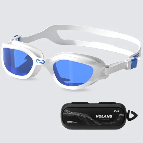 Miniatura 13 de COPOZZ Gafas de natación para mujeres adultas, gafas de natación para mujeres y hombres, antivaho sin fugas, protección UV para adultos