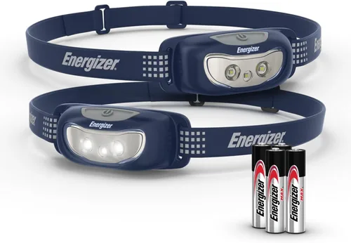 Miniatura 11 de Energizer Universal+ - Linterna frontal LED (paquete de 2), lámpara de cabeza brillante para exteriores, luz de campamento y emergencia, IPX4