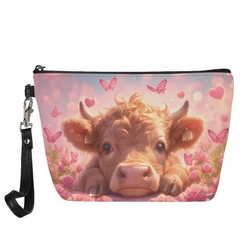 Miniatura 13 de AFPANQZ Bolsas de maquillaje de viaje personalizadas para mujeres y niñas, bolsa de almacenamiento de artículos de tocador, bolso al aire libre
