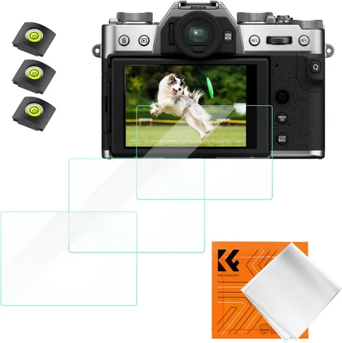 Miniatura 7 de K&F CONCEPT Paquete de 3 protectores de pantalla para cámara compatibles con Fujifilm X-T5, Fuji XT5, 0.012 in de dureza 9H, cubierta de vidrio