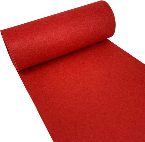 Miniatura 5 de aufodara Tela de fieltro 11.8 x 98.4 pulgadas Rollo de tela de fieltro para manualidades, fieltro de 3mm de espesor para manteles de fieltro DIY