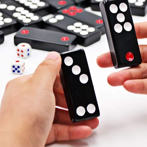 Miniatura 4 de Pai Gow Tiles - Juego de azulejos chinos Pai Gow, juego de azulejos de Pai Gow grande para adultos, tarjetas de frotamiento de mano para adultos