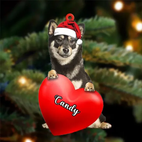 Miniatura 119 de Adornos de Navidad personalizados para perros, nombre personalizado, adorno de Malamute de Alaska, adornos acrílicos, regalos de Navidad, amantes