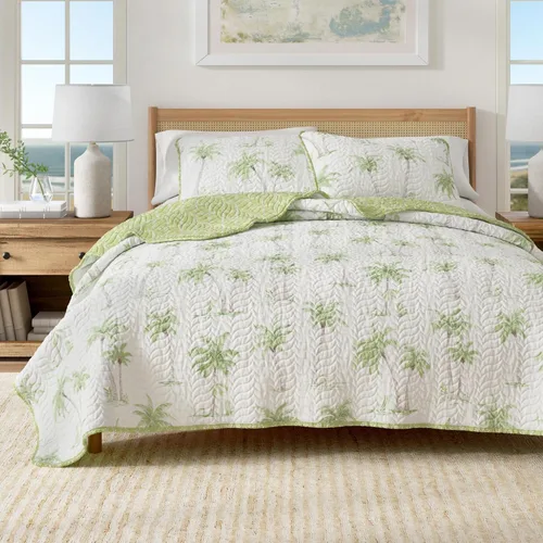Miniatura 7 de Great Bay Home Juego de edredón costero, juego de ropa de cama náutica de 3 piezas tamaño King/California King, colcha reversible ligera para todas