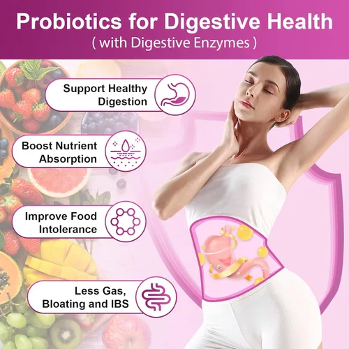 NATURE TARGET Probióticos para la salud digestiva de las mujeres + probióticos para la salud del tracto urinario de las mujeres