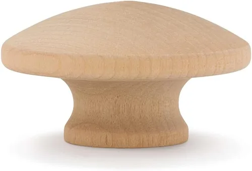 Miniatura 11 de Woodpeckers Perillas de madera de grano final, 1 pulgada, paquete de 25 pomos de madera pequeños sin terminar para armarios, aparadores, tiradores