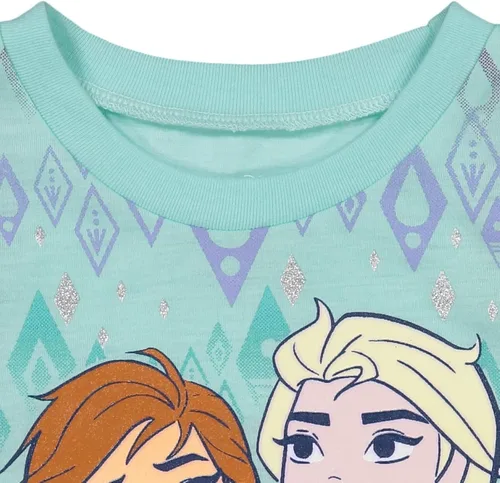 Miniatura 4 de Disney Frozen Princess Anna Elsa Baby Girls T-Shirt and Shorts Outfit Set Infant to Little Kid