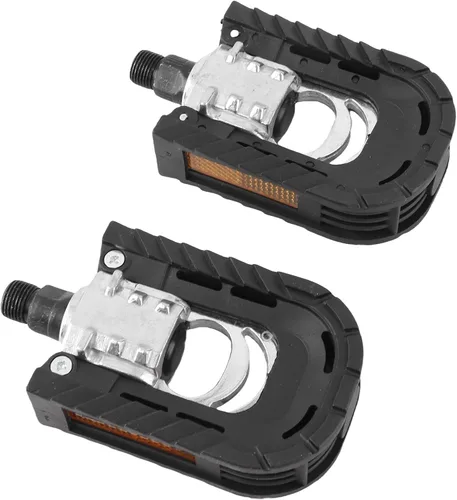 Miniatura 9 de Pedal plegable, 1 par de pedales plegables dobles para bicicleta de carretera, accesorio de bicicleta plegable