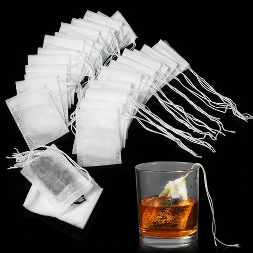 1000 bolsas de té vacías desechables para té de hojas sueltas, bolsas de té, café, bolsas de filtro, infusor para té suelto, café, especias (1.96 x