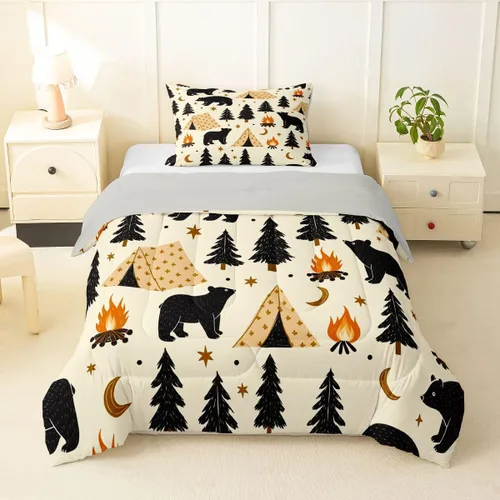 Miniatura 33 de Erosebridal Yoga Gifts Comforter Set for Kids Boys Girls Yoga Chakras Bedding Sun and Moon Duvet Set Boho Tribal Comforter Twin with 1 Pillowcase